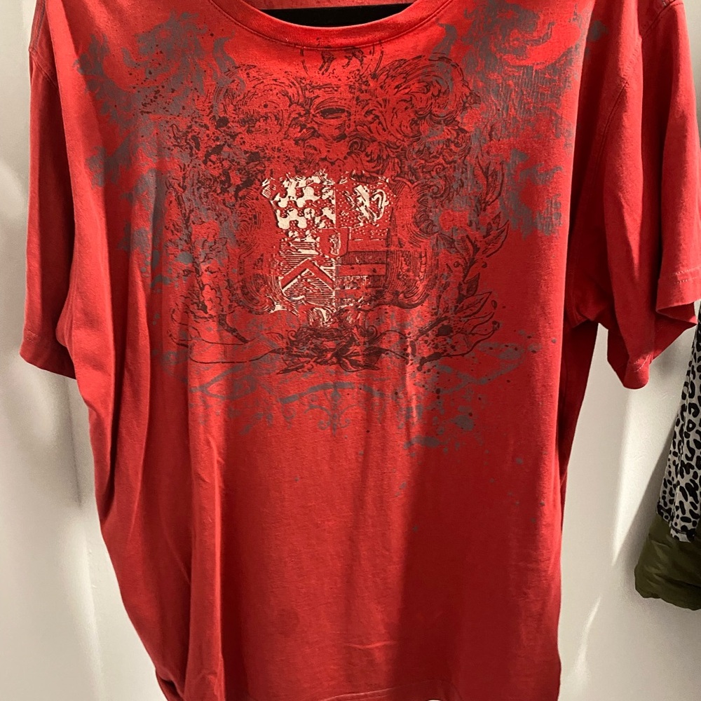 Red T-Shirt Skater Boy Grunge